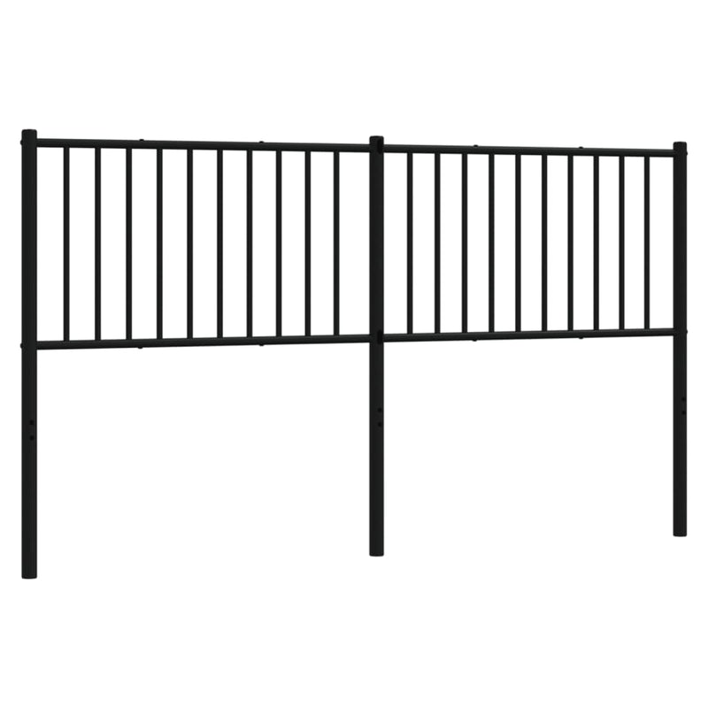 vidaXL fekete fém fejtámla 160 cm