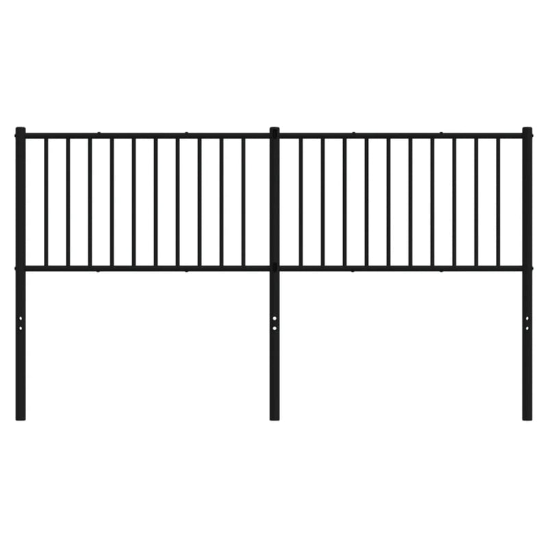 vidaXL fekete fém fejtámla 160 cm