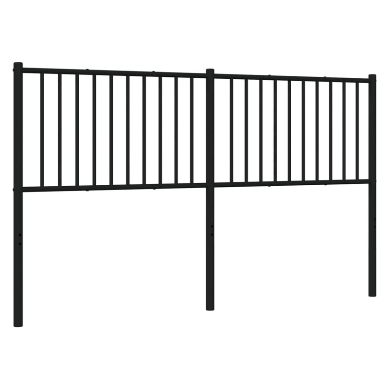 vidaXL fekete fém fejtámla 160 cm
