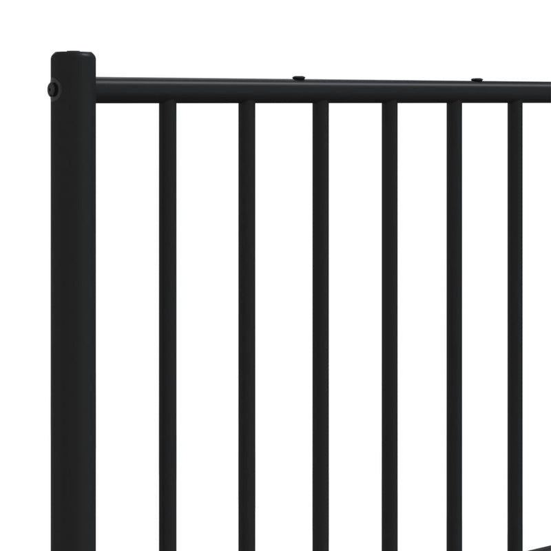 vidaXL fekete fém fejtámla 160 cm