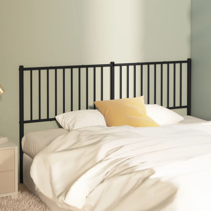 vidaXL fekete fém fejtámla 160 cm