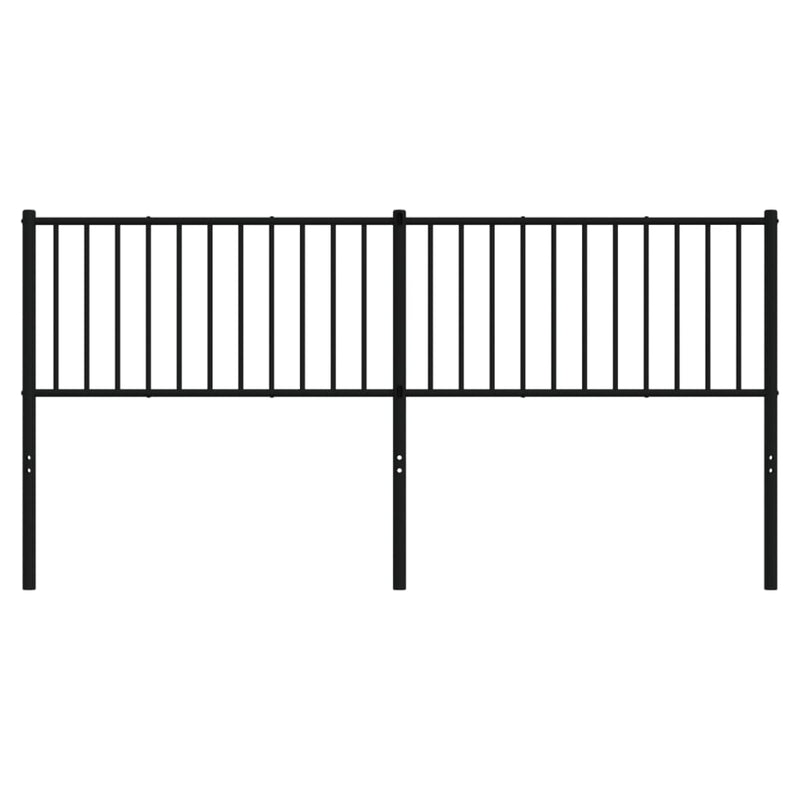 vidaXL fekete fém fejtámla 180 cm