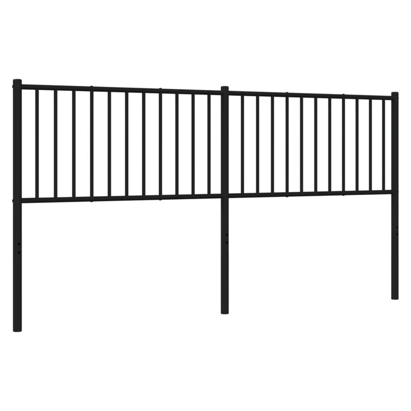 vidaXL fekete fém fejtámla 180 cm