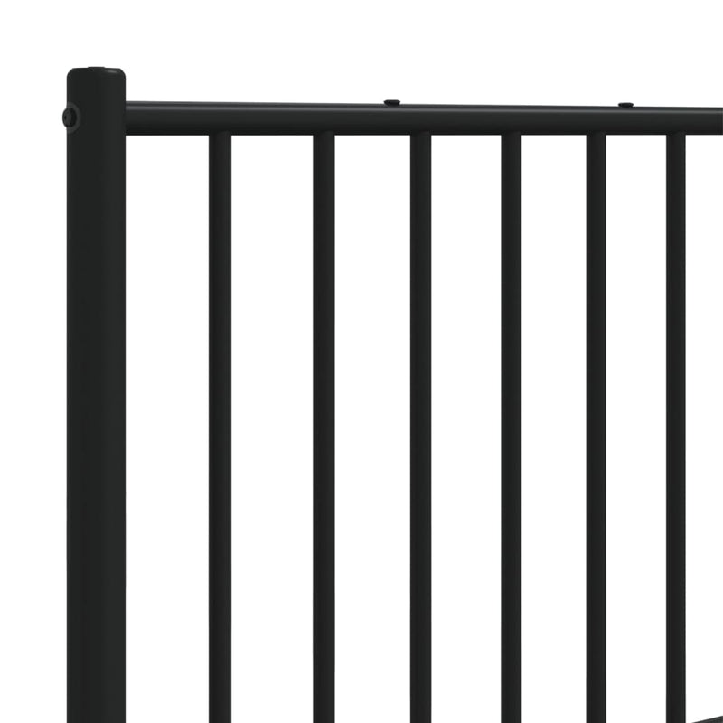 vidaXL fekete fém fejtámla 180 cm