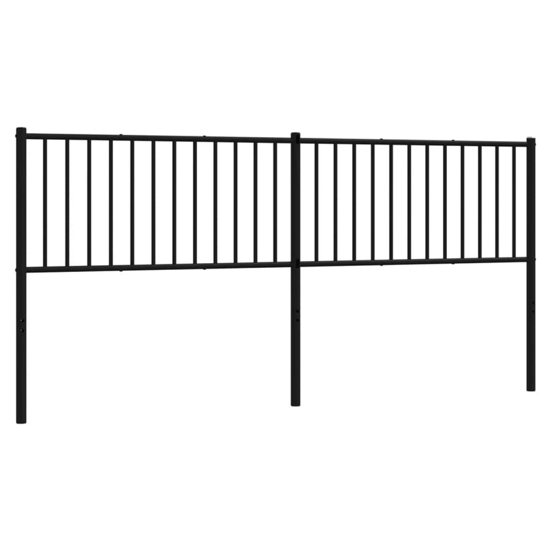 vidaXL fekete fém fejtámla 193 cm