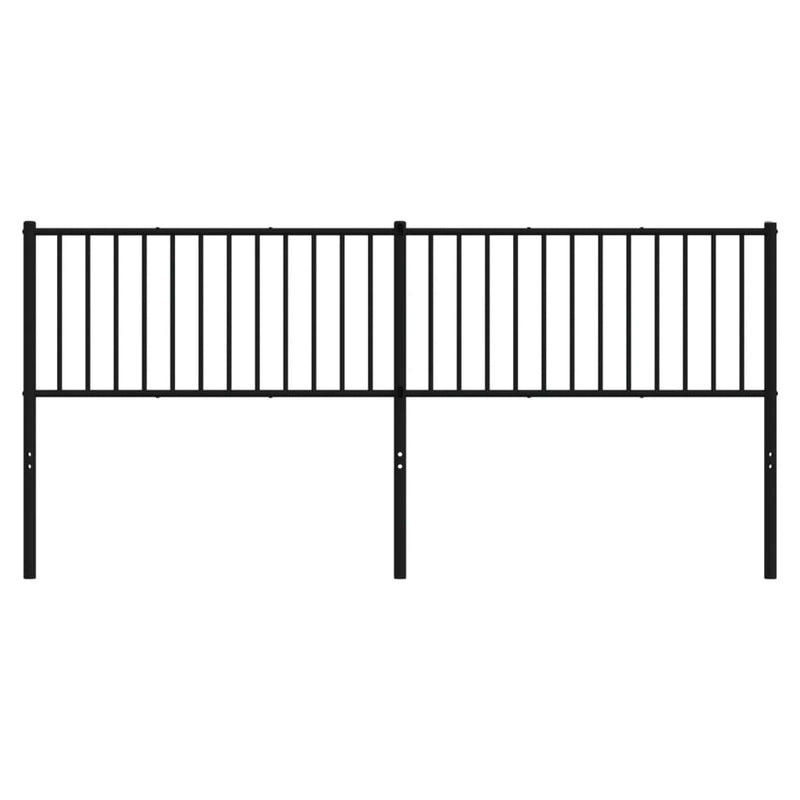 vidaXL fekete fém fejtámla 193 cm