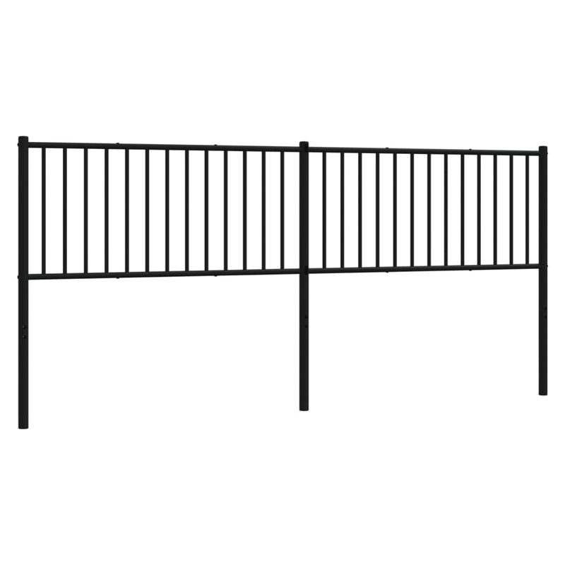 vidaXL fekete fém fejtámla 200 cm