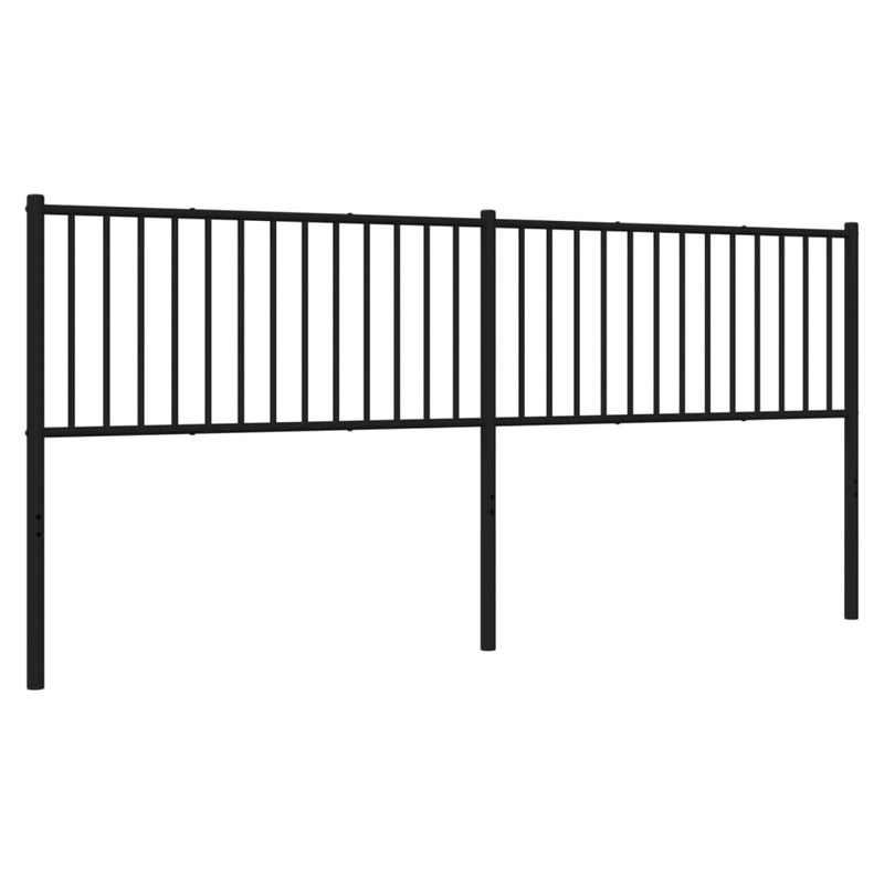 vidaXL fekete fém fejtámla 200 cm