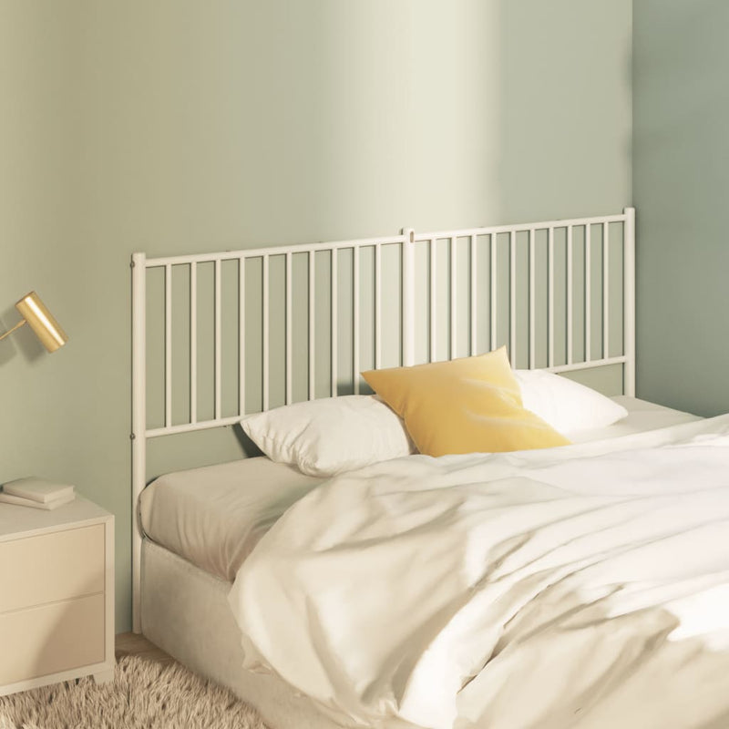 vidaXL fehér fém fejtámla 160 cm