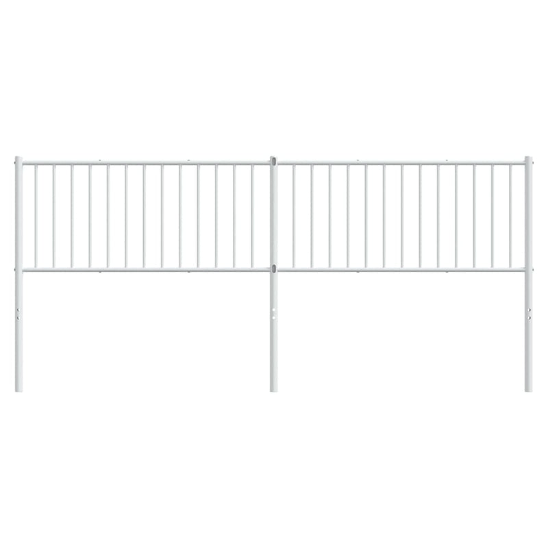 vidaXL fehér fém fejtámla 200 cm