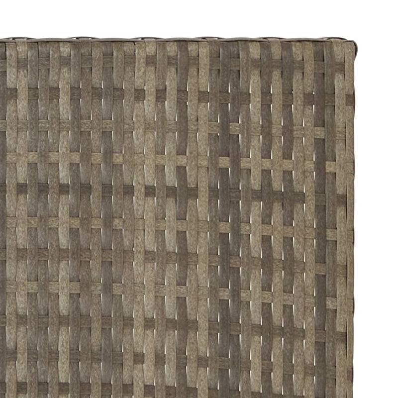 vidaXL szürke összecsukható polyrattan asztal 45x35x32 cm