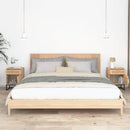 vidaXL 2 db szerelt fa és vas éjjeliszekrény 40x30x55,5 cm