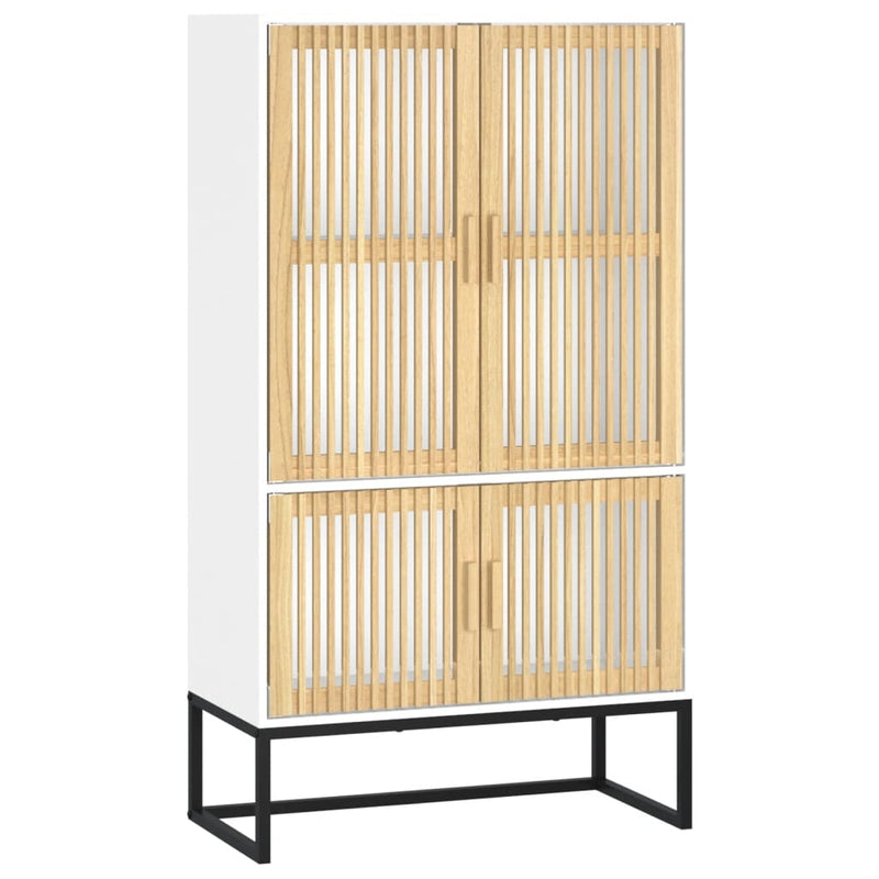 vidaXL fehér szerelt fa magasszekrény 70 x 35 x 125 cm