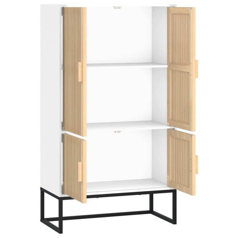 vidaXL fehér szerelt fa magasszekrény 70 x 35 x 125 cm