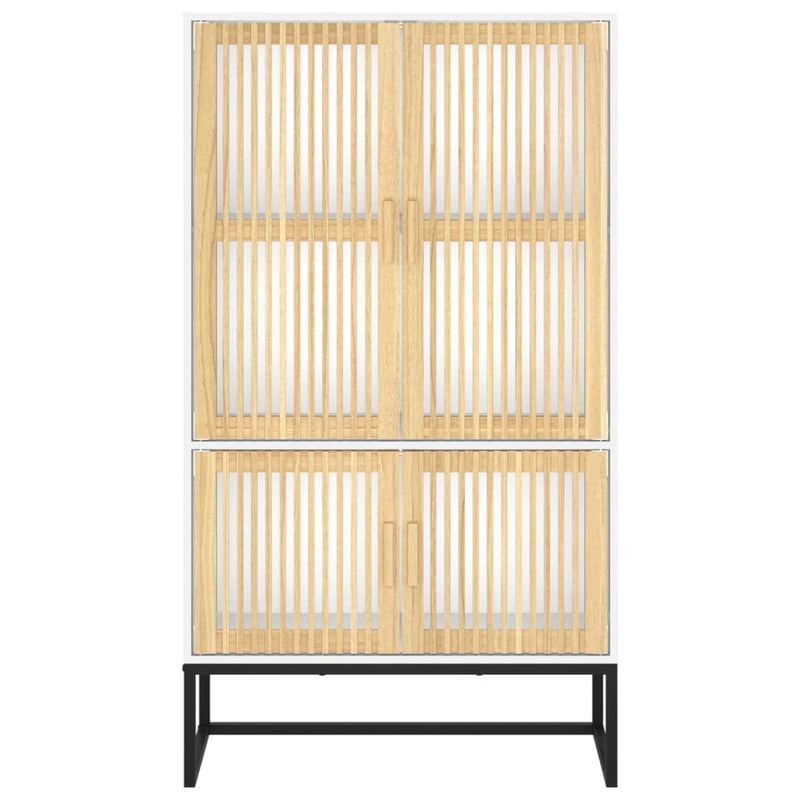 vidaXL fehér szerelt fa magasszekrény 70 x 35 x 125 cm
