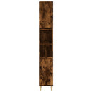 vidaXL füstös tölgy színű szerelt fa fürdőszobaszekrény 30x30x190 cm