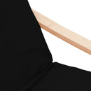 vidaXL fekete szövet pihenőfotel