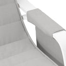 vidaXL világosszürke szövet hintaszék