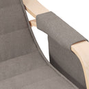 vidaXL tópszínű szövet hintaszék