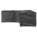 vidaXL 2 db L-alakú kerti bútorhuzat 18 fűzőlyukkal 220x285x80 cm