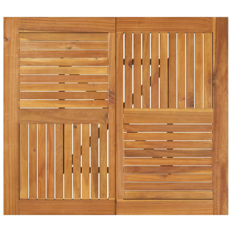 vidaXL tömör akácfa kerti asztal 85 x 85 x 75 cm
