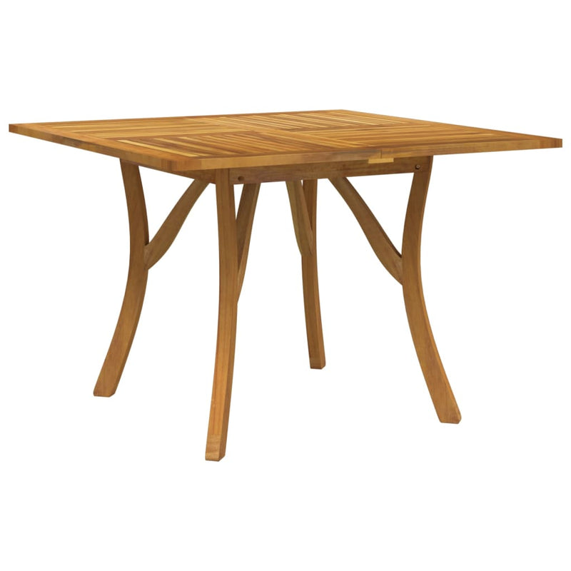 vidaXL tömör akácfa kerti asztal 110 x 110 x 75 cm