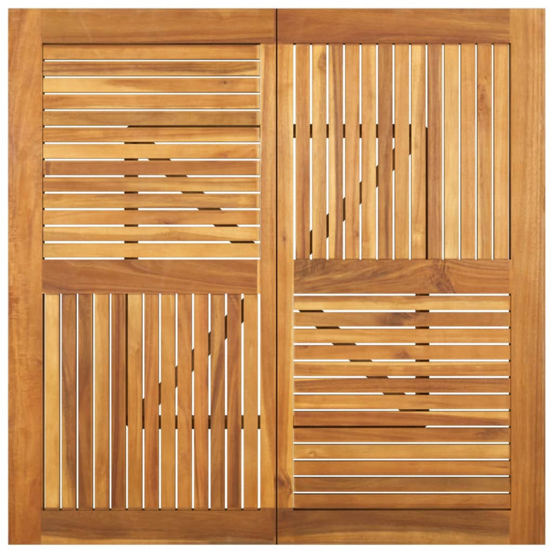 vidaXL tömör akácfa kerti asztal 110 x 110 x 75 cm