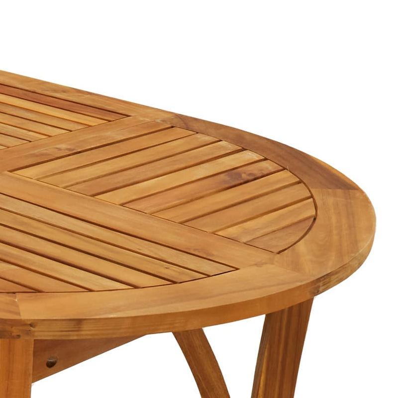 vidaXL tömör akácfa kerti asztal 150 x 90 x 75 cm