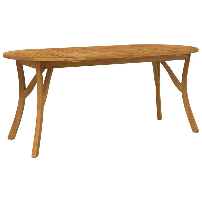 vidaXL tömör akácfa kerti asztal 200 x 90 x 75 cm
