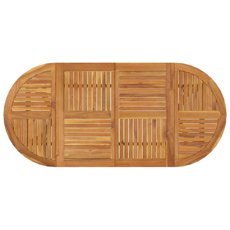 vidaXL tömör akácfa kerti asztal 200 x 90 x 75 cm