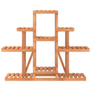 vidaXL tömör fenyőfa virágtartó állvány 110 x 25 x 96 cm