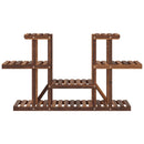 vidaXL tömör fenyőfa virágtartó állvány 110 x 25 x 73 cm