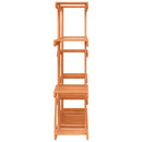 vidaXL tömör fenyőfa virágtartó állvány 110 x 25 x 110,5 cm