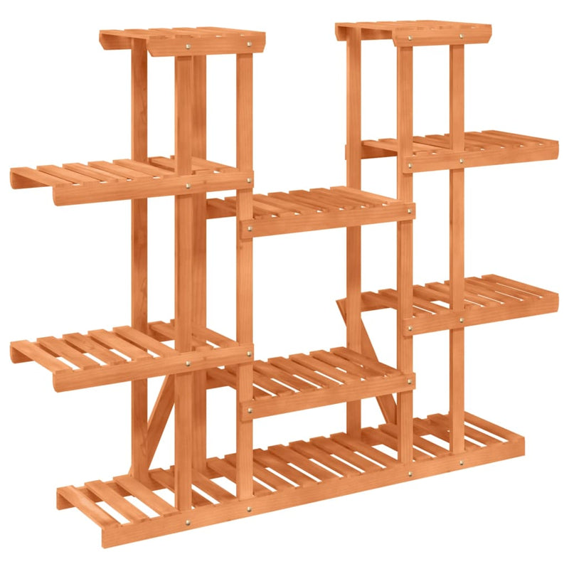 vidaXL tömör fenyőfa virágtartó állvány 110 x 25 x 110,5 cm