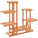 vidaXL tömör fenyőfa virágtartó állvány 95 x 25 x 96 cm