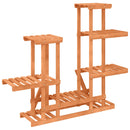 vidaXL tömör fenyőfa virágtartó állvány 95 x 25 x 96 cm