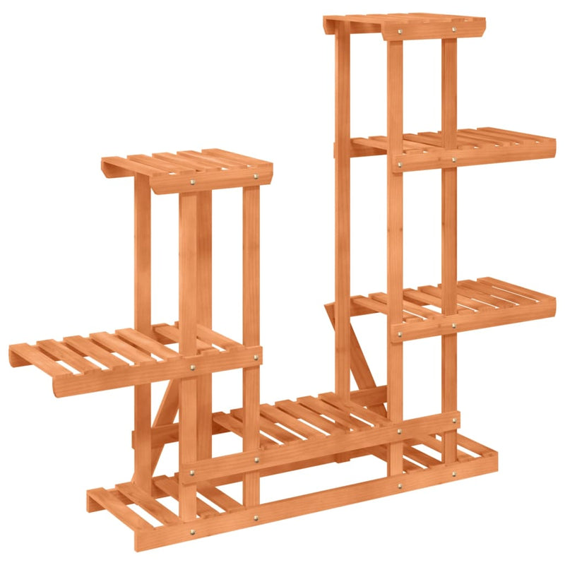 vidaXL tömör fenyőfa virágtartó állvány 95 x 25 x 96 cm