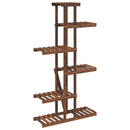 vidaXL tömör fenyőfa virágtartó állvány 75x25x140,5 cm