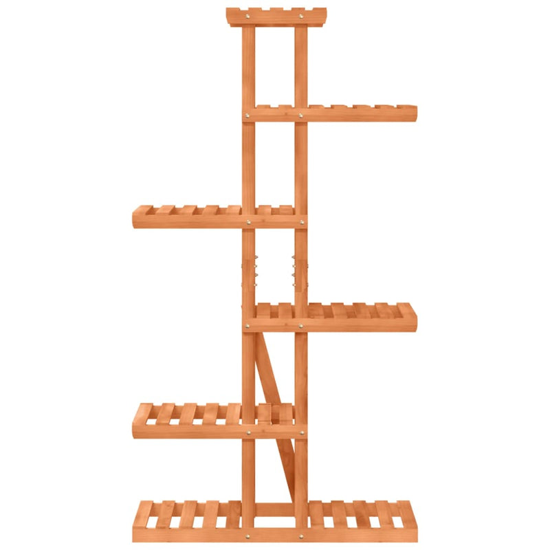 vidaXL tömör fenyőfa virágtartó állvány 75x25x140,5 cm