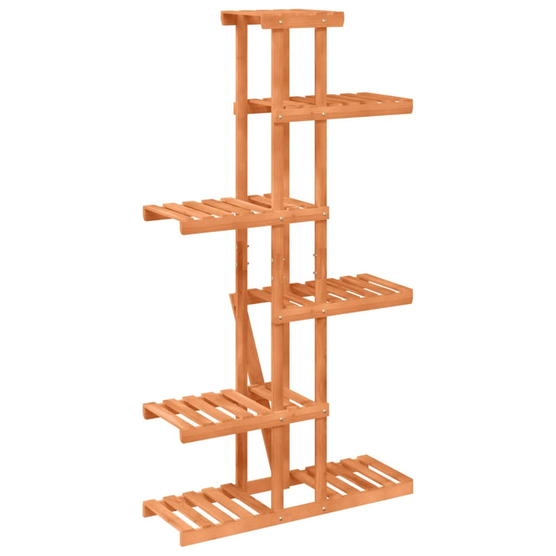 vidaXL tömör fenyőfa virágtartó állvány 75x25x140,5 cm