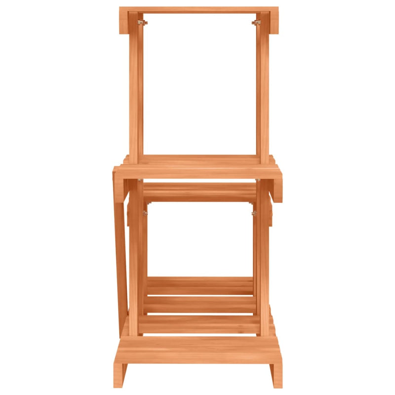 vidaXL tömör fenyőfa virágtartó állvány 58 x 25 x 51 cm