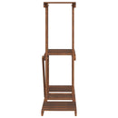 vidaXL tömör fenyőfa virágtartó állvány 81 x 25 x 75,5 cm