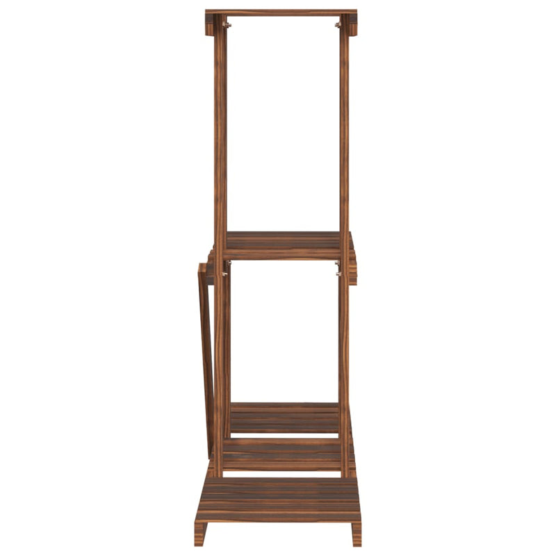 vidaXL tömör fenyőfa virágtartó állvány 81 x 25 x 75,5 cm