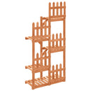 vidaXL tömör fenyőfa virágtartó állvány 60 x 25 x 130 cm