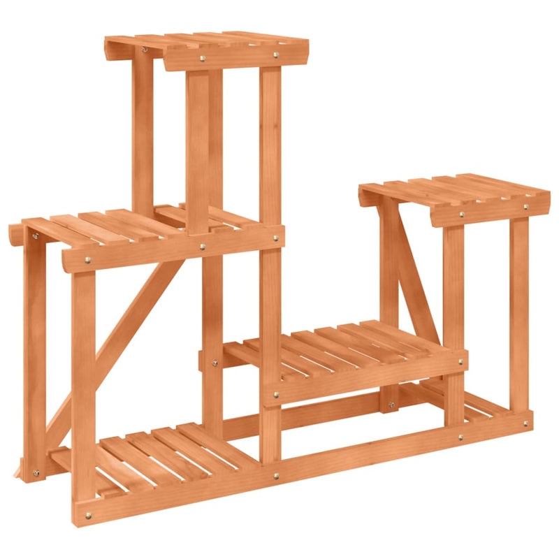 vidaXL tömör fenyőfa virágtartó állvány 90 x 25 x 73,5 cm