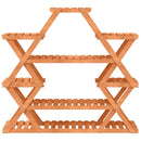 vidaXL tömör fenyőfa virágtartó állvány 110 x 25 x 105 cm