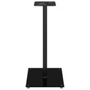 vidaXL 2 db 1 oszlopos fekete edzett üveg hangszóró állvány