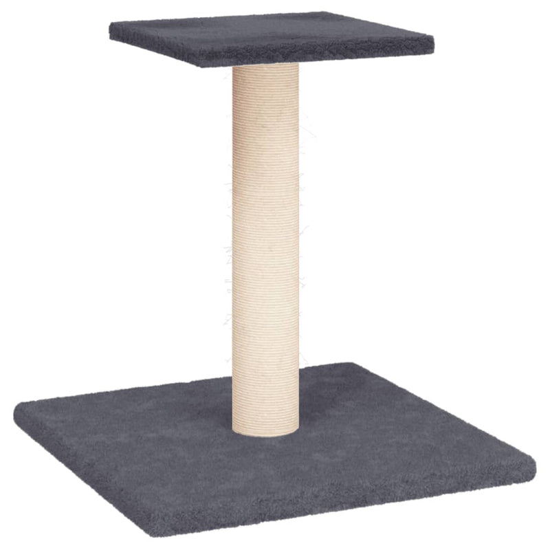 vidaXL sötétszürke macskakaparófa emelvénnyel 38 cm