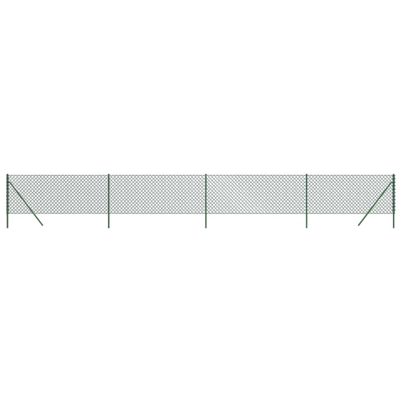 vidaXL zöld drótkerítés 0,8 x 10 m