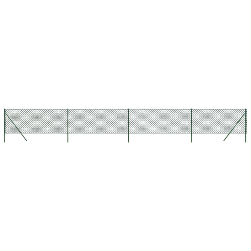 vidaXL zöld drótkerítés 1,1 x 10 m